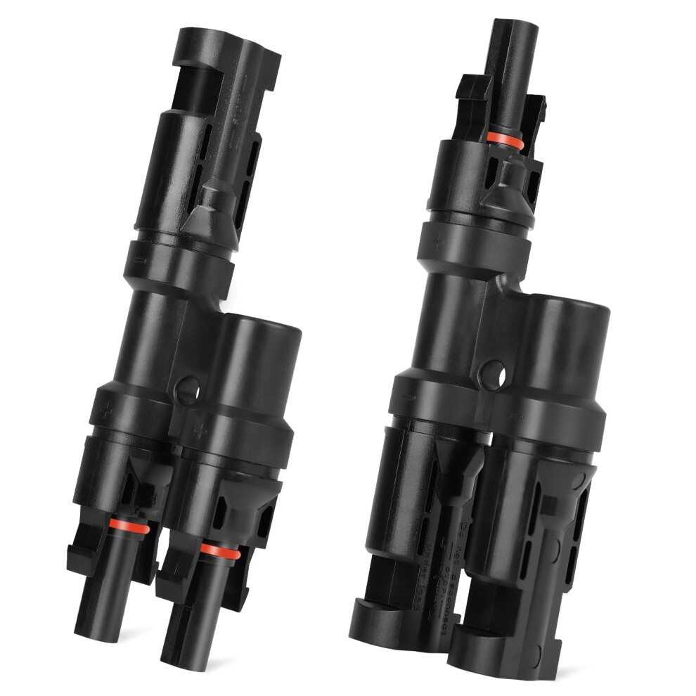 Mc4 Y Branch Connectors 1 To 2 Solar Panel Adapter 30A Ip67 Waterproof Quick Parallel Connection 9164114162656