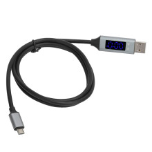Typ C-laddningskabel med realtidsvisning av wattstyrka LED-indikator för hög hastighetsladdning för USB-enheter Förbättrad hållbarhet Snabb