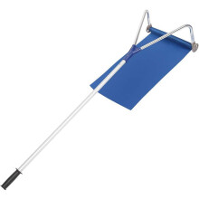 Snow Removal Brush with Adjustable Handle and Scratch Wheel Design for Effortless Roof Cleaning