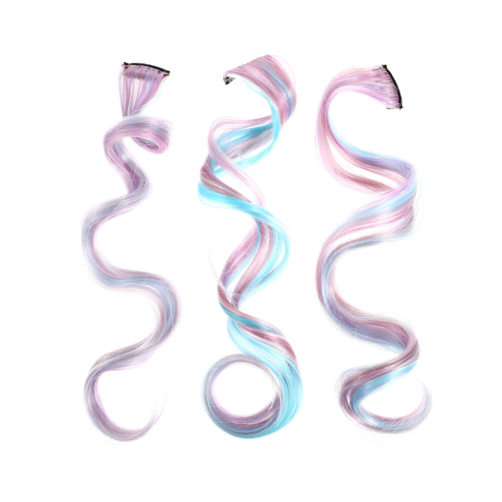 Unisex 18Pcs Clip In Colored Curly Hair Extensions For Women With Secure Mini Clips Instant Color Change