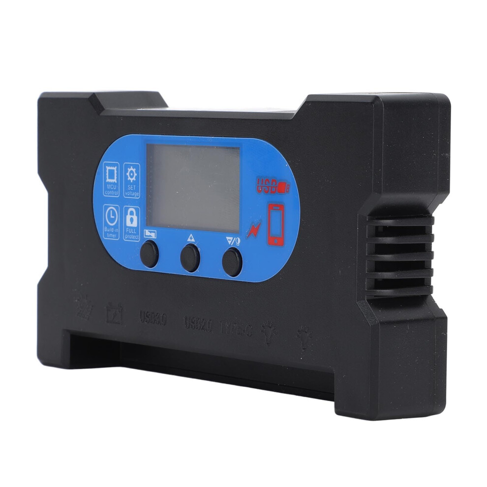 Solar Charge Controller 12V 24V With Usb Fast Charging And Hd Display For Outdoor Battery Regulation 10A 9099447407535
