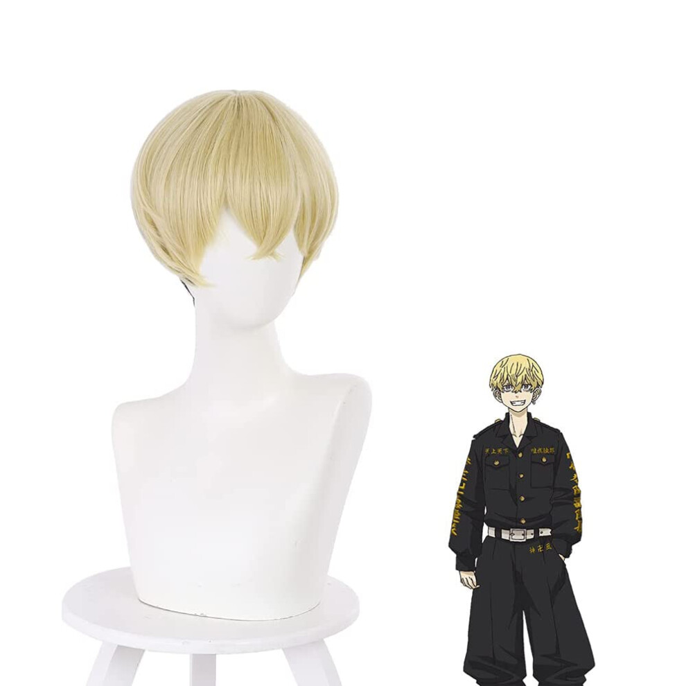 Unisex Chifuyu Matsuno Cosplay Wig Heat Resistant Synthetic Wig With Natural Silky Texture And Adjustable Fit