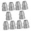 10pcs Metal Axe Handle Wedge Set for Secure Axe Head Fit, Durable Silver Construction, Easy Installation 1