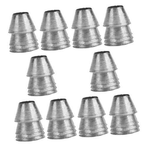 10pcs Metal Axe Handle Wedge Set for Secure Axe Head Fit, Durable Silver Construction, Easy Installation