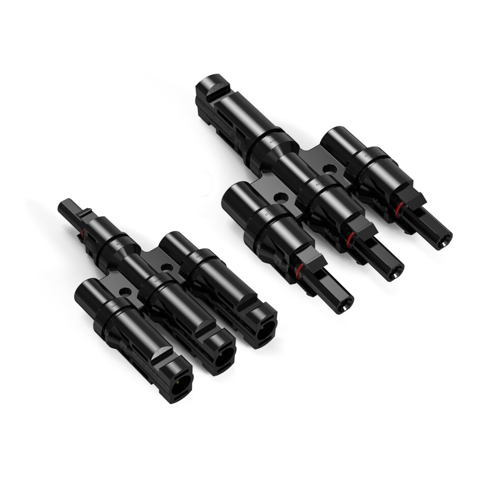 Solar Panel Y Connector Pair 30A Ip67 Waterproof Mc4 Branch Splitter For Parallel Plug And Play Connection 9164114164193