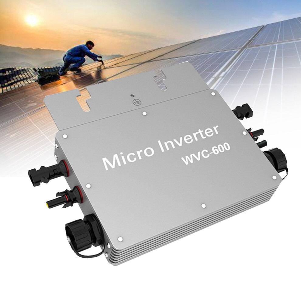 600W Solar Grid Tie Inverter With Mppt, Wifi Monitoring, Ip65 Weatherproof For Balcony Solar Panels 9365369401983