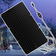 Heated Snow Melting Mat for Stairs 10x30in, Waterproof Skid Surface for Winter Ice Removal