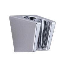 5 Pcs Adjustable Wall Mount Shower Head Holder Chrome Bracket for Universal Handheld Shower