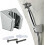 5 Pcs Adjustable Wall Mount Shower Head Holder Chrome Bracket for Universal Handheld Shower 3