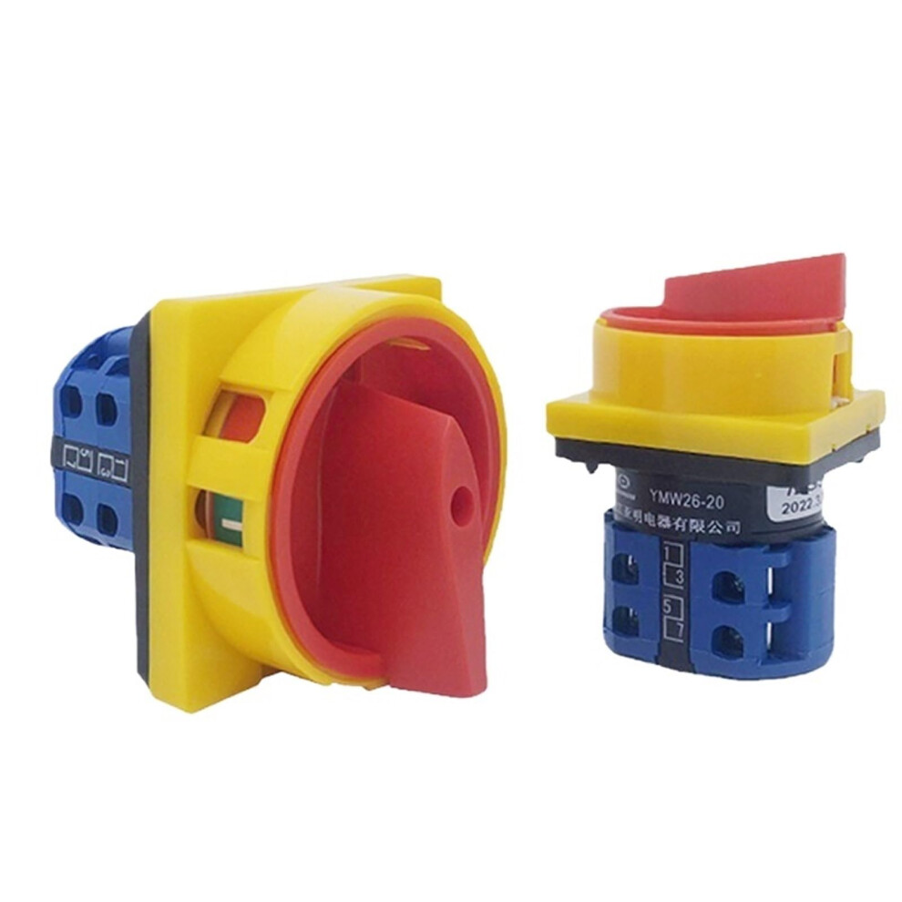 Transfer Switch 25A Padlock Isolation Load Dual Circuit Manual Power Cutoff 64X64mm Panel Mount 9365369402256