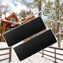 Heated Snow Melting Mat 2pcs 10x48in NonSlip Waterproof Outdoor Walkway and Stairs Mat