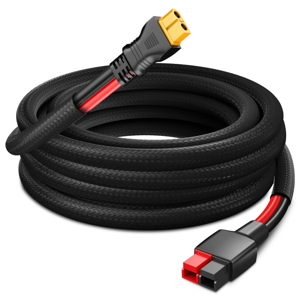 Xt60 To Andersoncompatible Connector Cable 12Awg 3Ft, Durable FlameâRetardant Sleeve, Stable Power For Rc Battery And Solar Panel 9164114164742