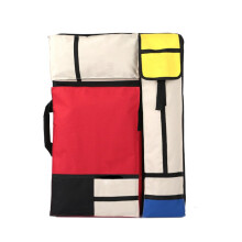 Waterproof Art Portfolio Case Backpack 25.5x19.5 Inch with Multi Pocket Storage and Adjustable Straps