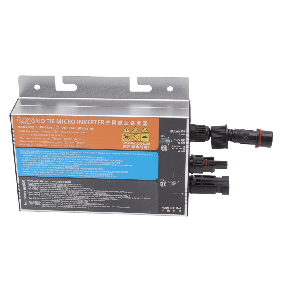 700W Grid Tie Micro Solar Inverter 1860V Dc To 110V Ac With Smart Mppt And Efficiency 9164114165114