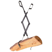Fireplace Tongs with Secure Claw Grip, Foldable HeatResistant Firewood Grabber for Stove and Campfire