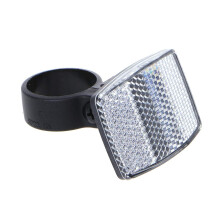 Bike Rear Reflector Light for Night Riding Safety with White Rabbit Easter Wreath Pendant