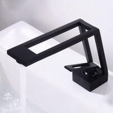 Bathroom Basin Faucet Brass Black Gold White Single Handle Hot Cold Mixer for Sink or Kitchen