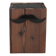 Barber Tool Organizer Wooden Scissors Holder Box for Salon and Home, Compact Secure Storage