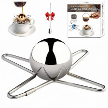 Stainless Steel Espresso Cooling Ball with Stand for Iced Coffee and Espresso Drinks 4.72in