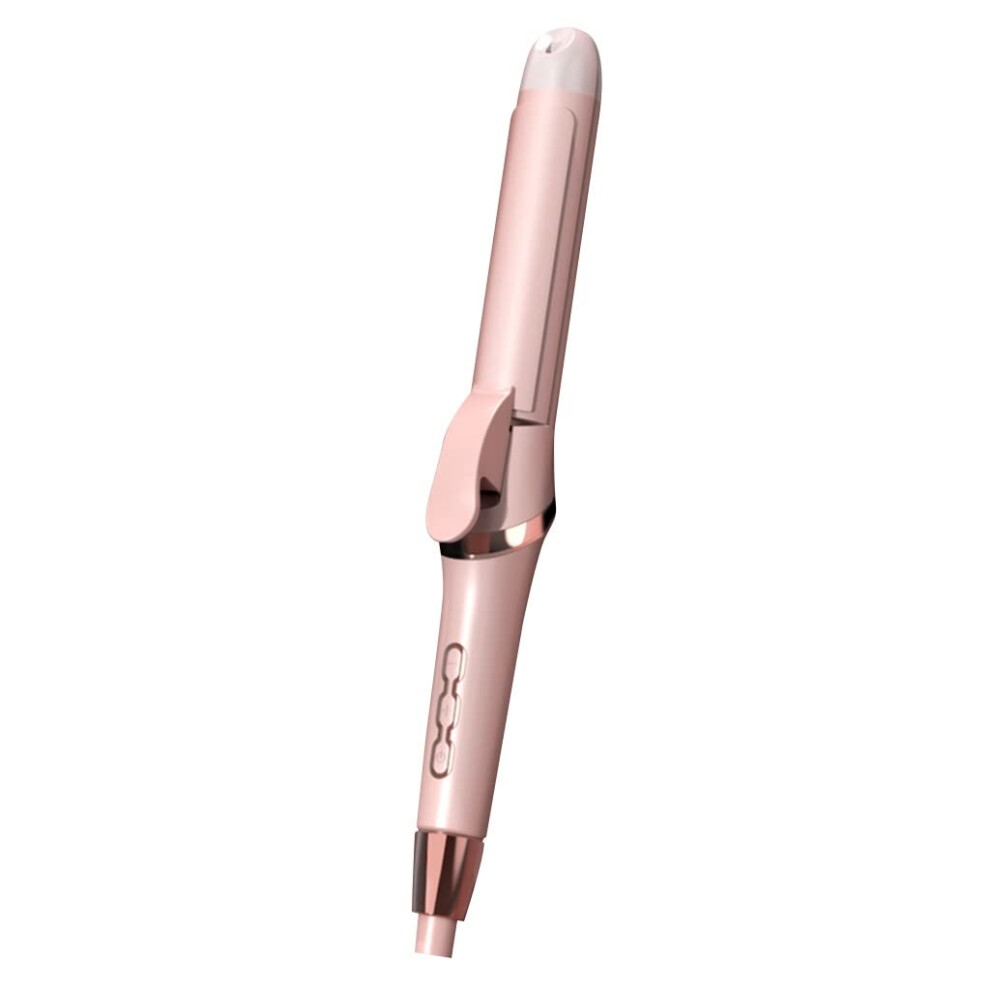 Pink Curling Iron Hair Curler 30Cm Quick Heatup Lightweight Dualpurpose For Waves And Straightening