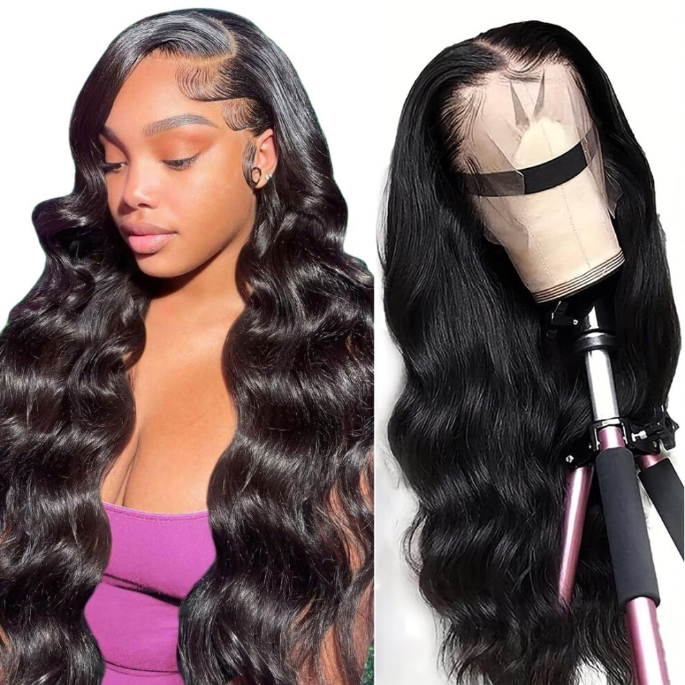 Brazilian Body Wave Human Hair Wigs 13x4 Lace Frontal 24 inch
