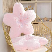 Cherry Blossom Pillow 18inch Pink Plush Flower Cushion for Bedroom and Living Room Kawaii Room Decor