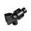 Adjustable Shower Head Holder 2PCS Black Shower Arm Mount Bracket with Smooth Angle Adjustment 1