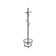 HeavyDuty Carbon Steel Coat Rack Stand with 360 Wheels, Tall Freestanding Clothes Rack for Coats, Scarves, Bags