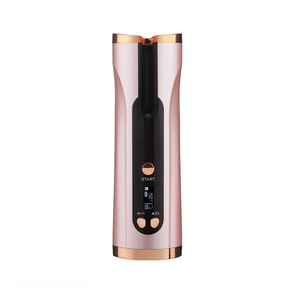 Gold/Black/White Cordless Automatic Hair Curler With Fast Heating And Adjustable Temperature For All Hair Types