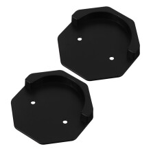2 Pack Shower Curtain Rod Holders Adhesive Hooks No Drill Slip Stopper for Bathroom