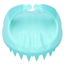 Scalp Massager Shampoo Brush with Gentle Silicone for Deep Cleaning and Dandruff Removal Green
