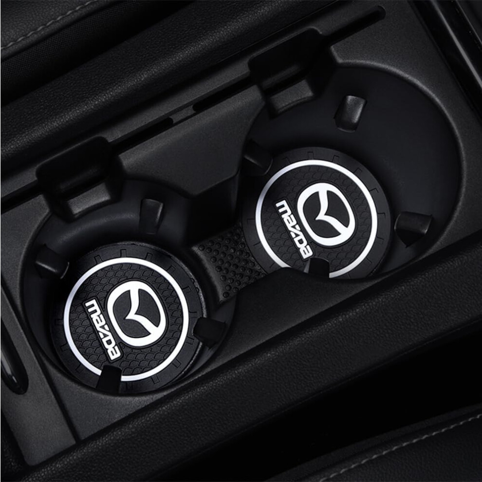 2Pcs Nonslip Car Cup Holder Coasters For Mazda 2 3 6 Cx5 Cx5, Easy Clean Scratch Protection 9044945382624