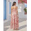 (L, Multicolor) Robe nuisette fleurie coupe trapèze. 3