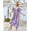 (One Size, Light Purple) Dámské dlouhé šaty na pláž. 4