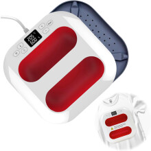 Portable Heat Press for TShirts, Fast Heating to 205C with Auto ShutOff and Safety Cooling Base