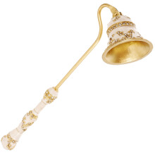 Vintage Metal Candle Snuffer and Wick Trimmer with Long Handle, HandPainted Design, Gift Ready