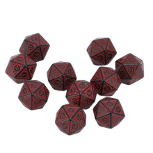 10 Stück Acryl polyedrisches Würfelset für Tabletop-Rollenspiele & Brettspiele