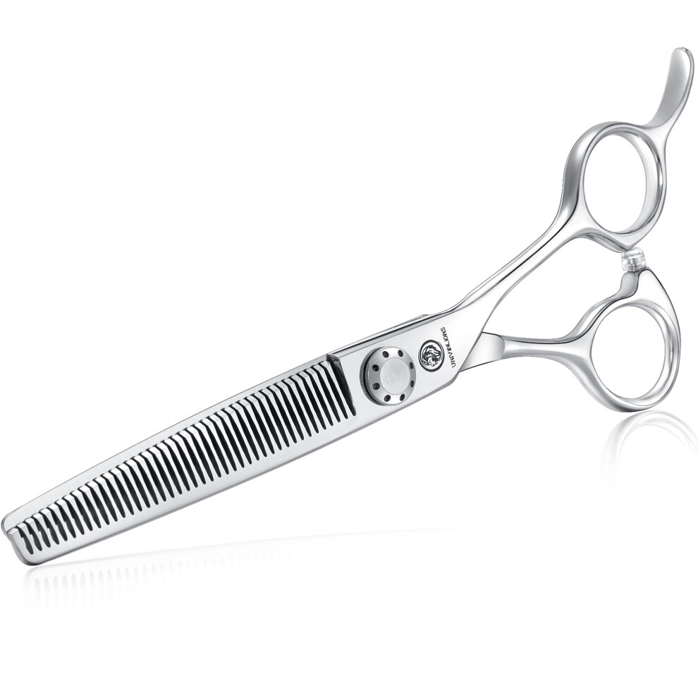 6.5 Inch Hair Thinning Scissors Japanese Steel Professional Barber Shears with Ergonomic Handle