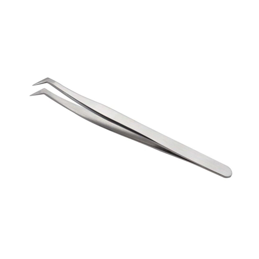 Eyelash Tweezers Stainless Steel False Eyelashes Applicator with  Precision Tip for Makeup
