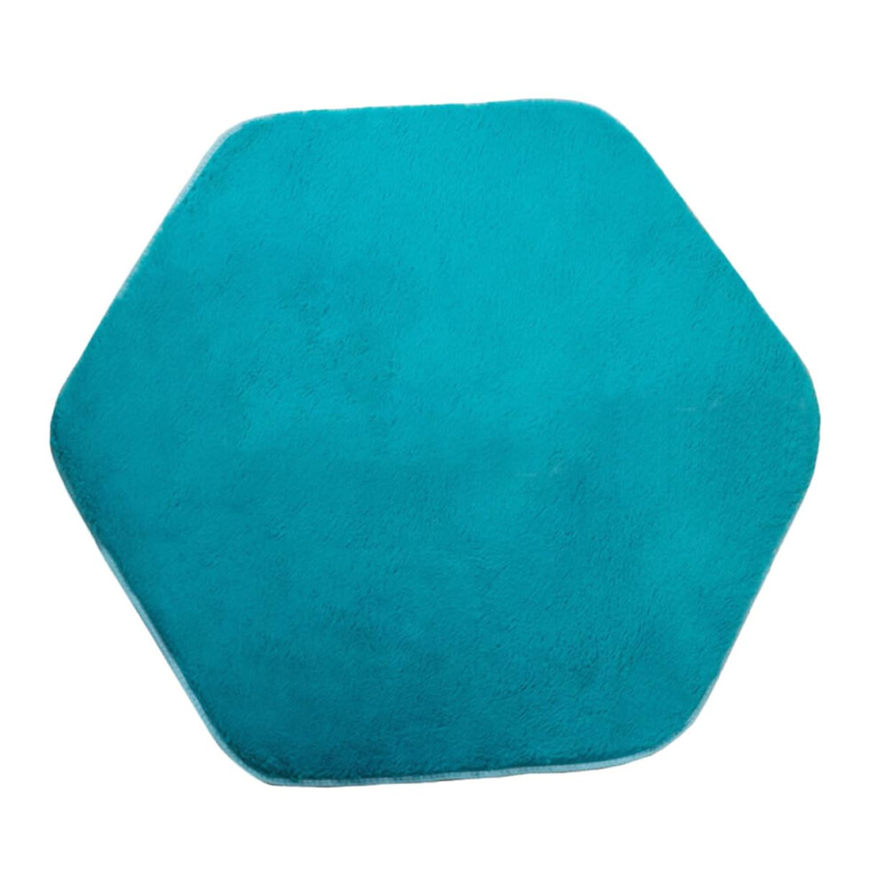 Kids Play Mat Hexagon Plush Rug for Princess Tent Playhouse Floor Safe Soft Carpet Kids Room Decor