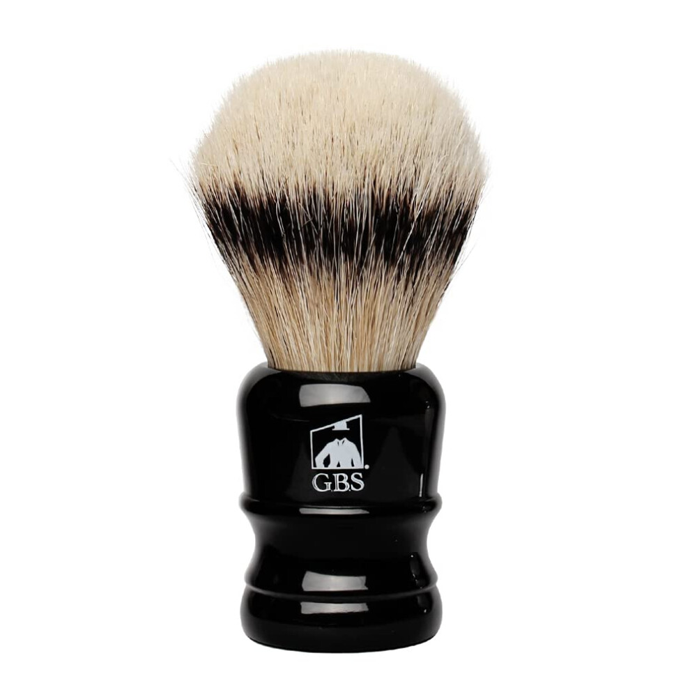 Black Silvertip Badger Shaving Brush Resin Handle Luxury 24Mm Knot Super Soft Bristles