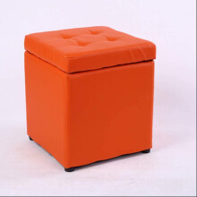 Footrest Ottoman with Storage, Square Pouf Foot Stool Seat for Living Room or Bedroom