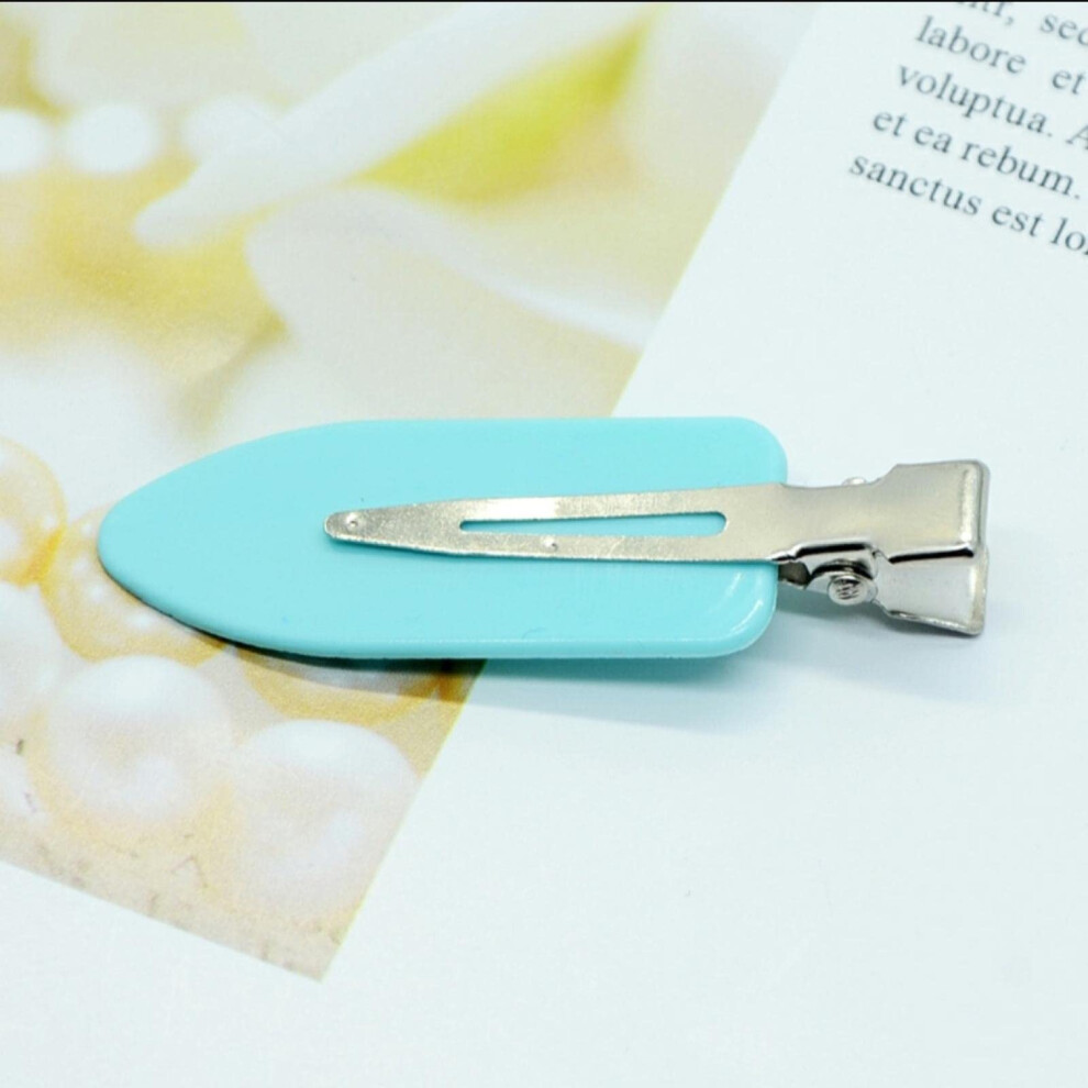 10pcs No Crease Duckbill Hair Clips Set, Bendless MultiColor Styling for Salon and Makeup