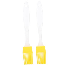 2Pack Heat Resistant Silicone Basting Brush Set for Cooking Baking BBQ with Ergonomic Non Slip Handle
