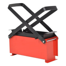 Paper Log Briquette Maker Steel Press 13.4x5.5in Manual EcoFriendly for Fireplace or Wood Stove