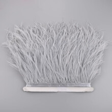 10Meters Ostrich Feather Trim Fringe Ribbon Bright Color Soft Natural Feathers for Dresses Crafts