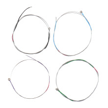 Set di 4 corde per violino da 3/4 a 4/4, avvolte in lega di alluminio argentata