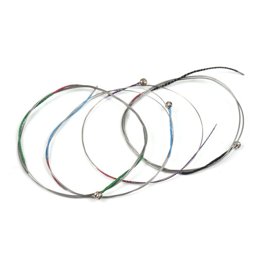 4 Pcs Violin Strings Set for 3/4-4/4, Aluminum Alloy Wound, Silver 2