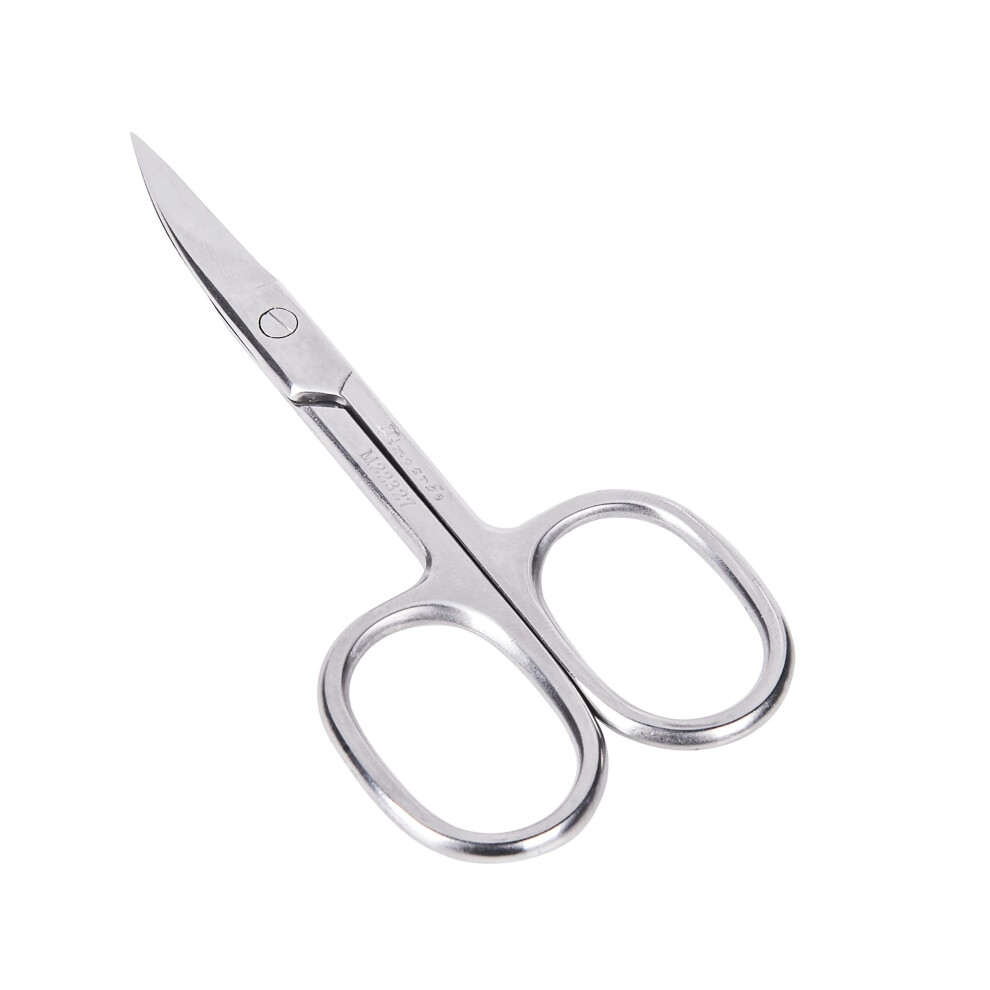 Eyebrow Scissors with Comb, Stainless Steel Precision Curved Blades for Facial Hair Grooming, 3.7 Inch