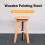 Adjustable Wooden Painting Stool Height Artist Drafting Stool Bar Kitchen Stool. 4